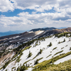 雪の残る5月