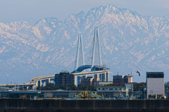 立山連峰を臨む