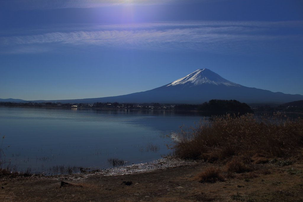 河口湖畔