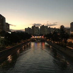 日落河