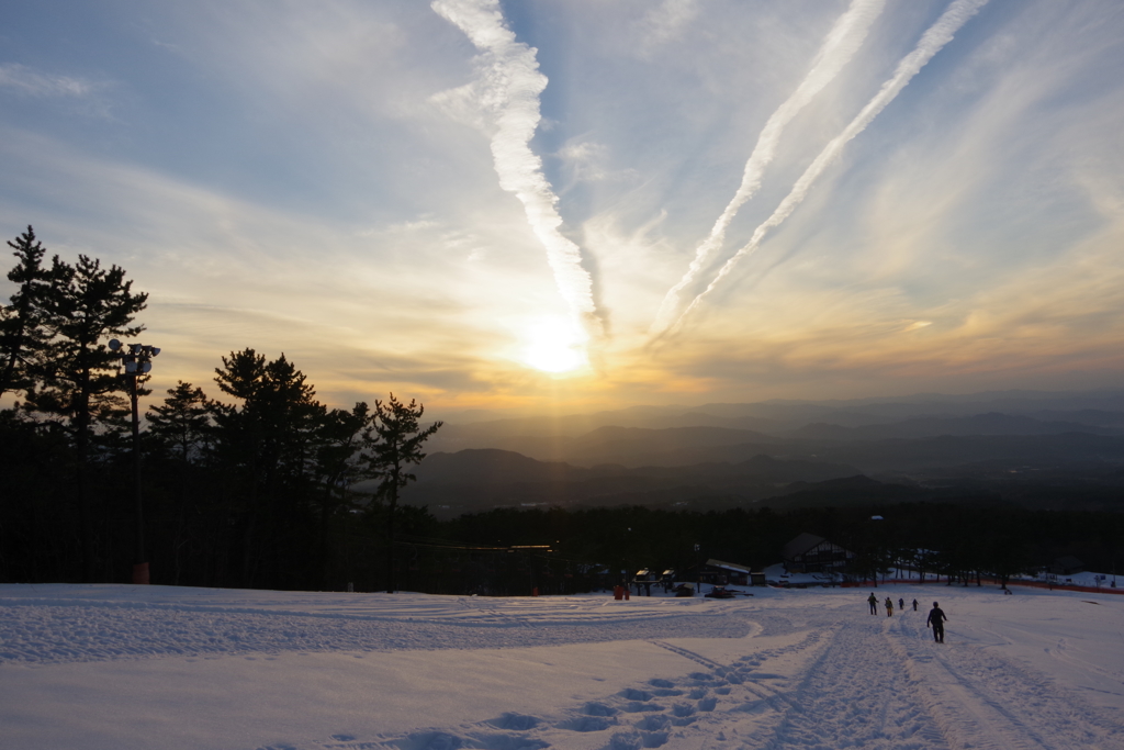 桝水の夕暮れ