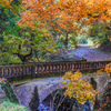 県内で紅葉狩り７　岩野の石橋