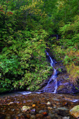 西和賀町滝巡り１　綾織の滝
