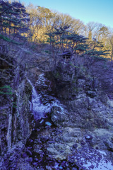 冬の滝巡り４　虹見の滝