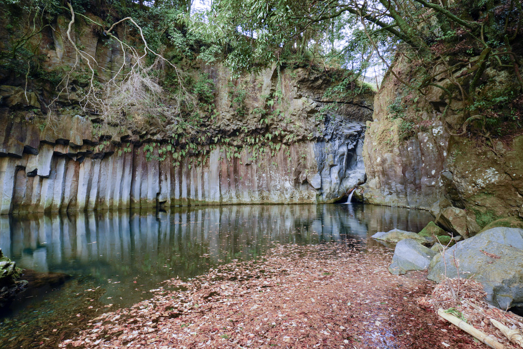 屏風岩の滝５