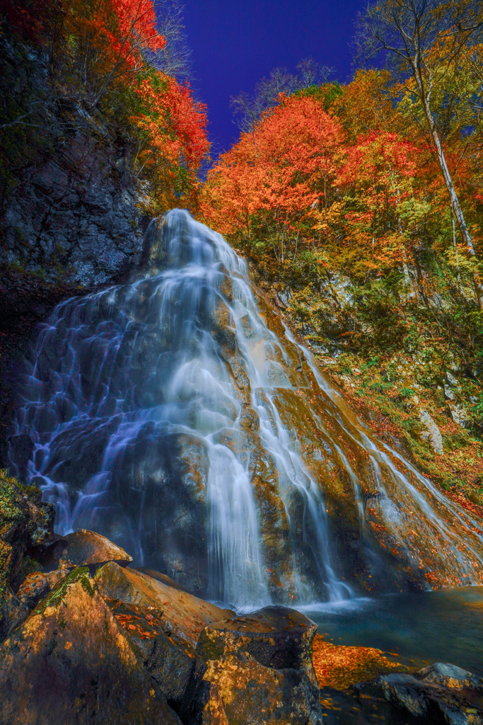 裏磐梯の秘瀑　奥不動滝