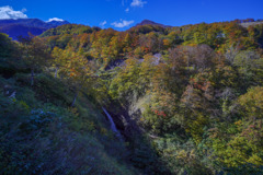 秋の滝旅18　関温泉(関山)不動滝
