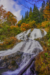 県内で紅葉狩り８　白蛇の滝