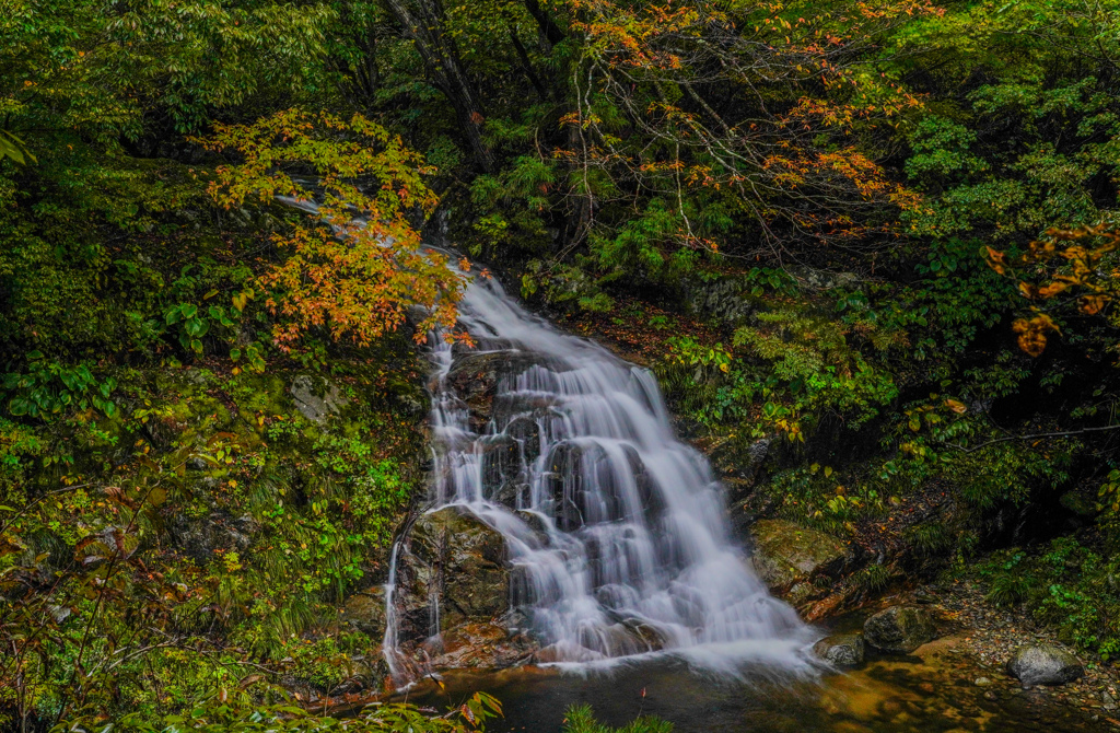 雨雲避けて福島へ５　三階滝