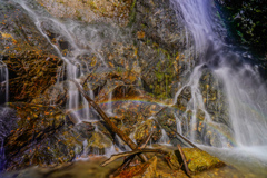 秋の虹　大塩大滝