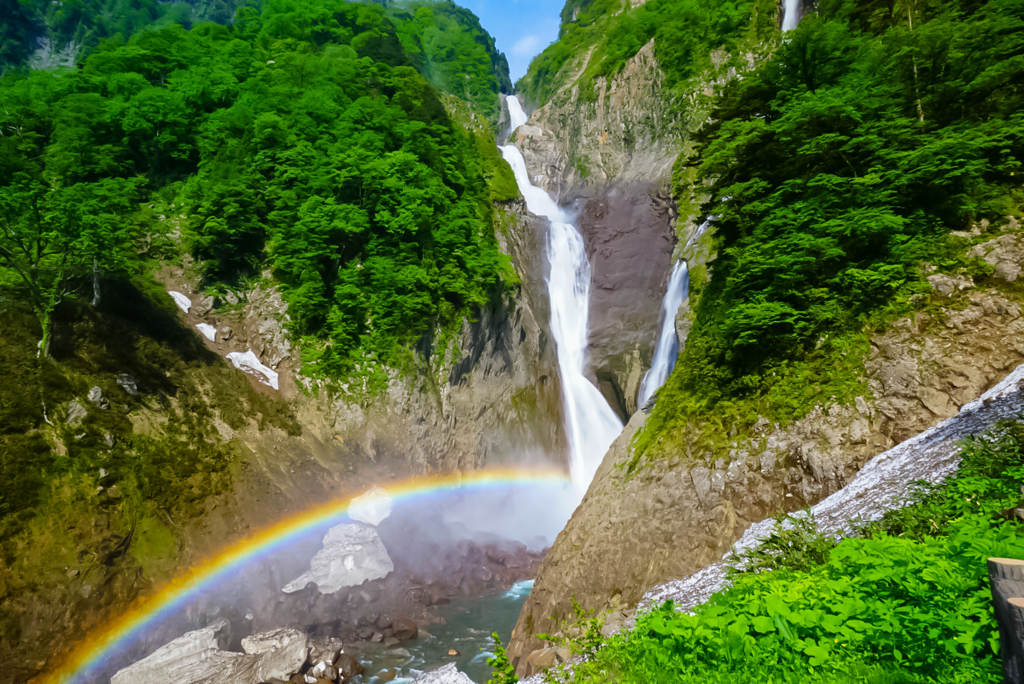 虹の称名滝  ２