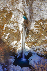 冬の滝巡り13　駒止の滝