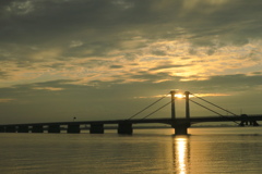 IMG_0715朝陽と橋