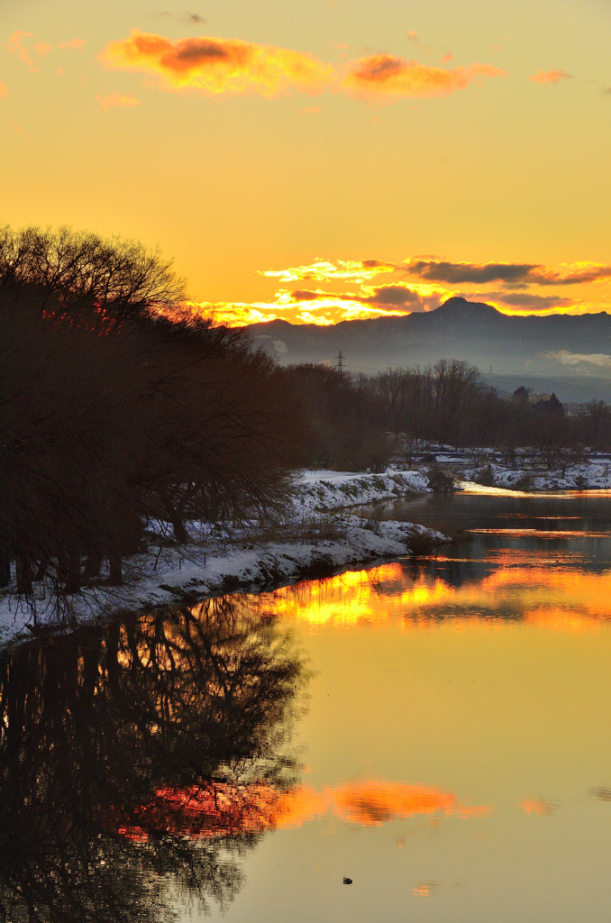 入間川夕景ーⅡ