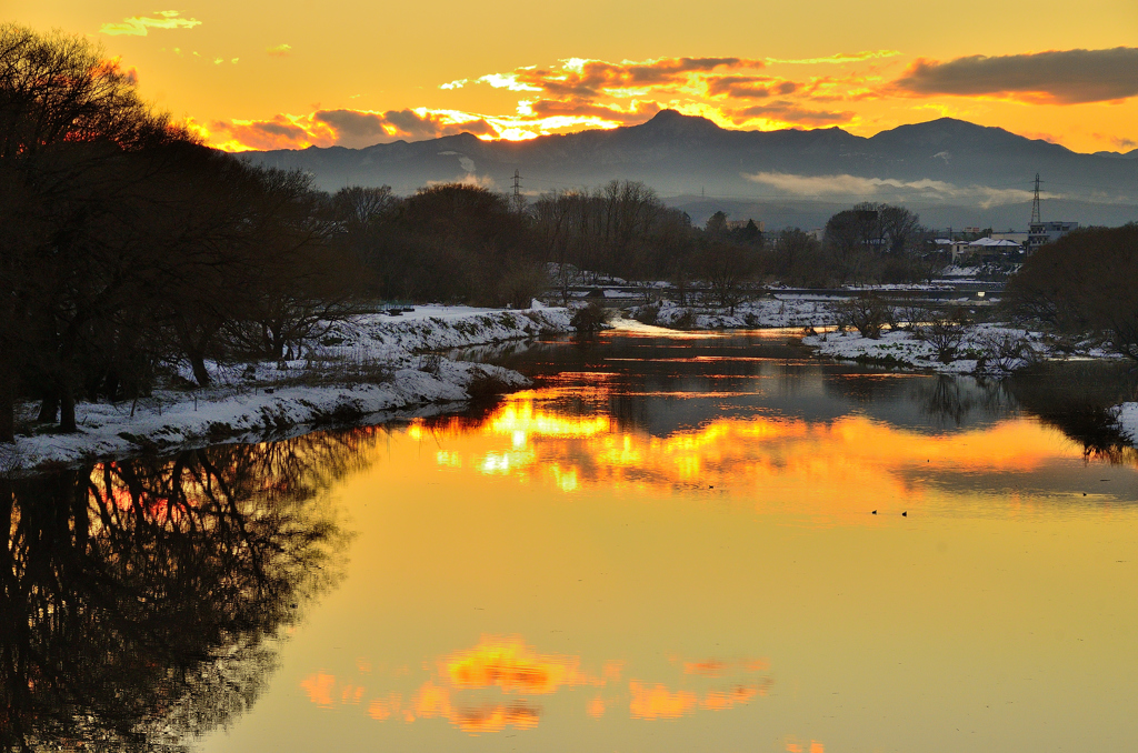 入間川夕景－Ⅰ