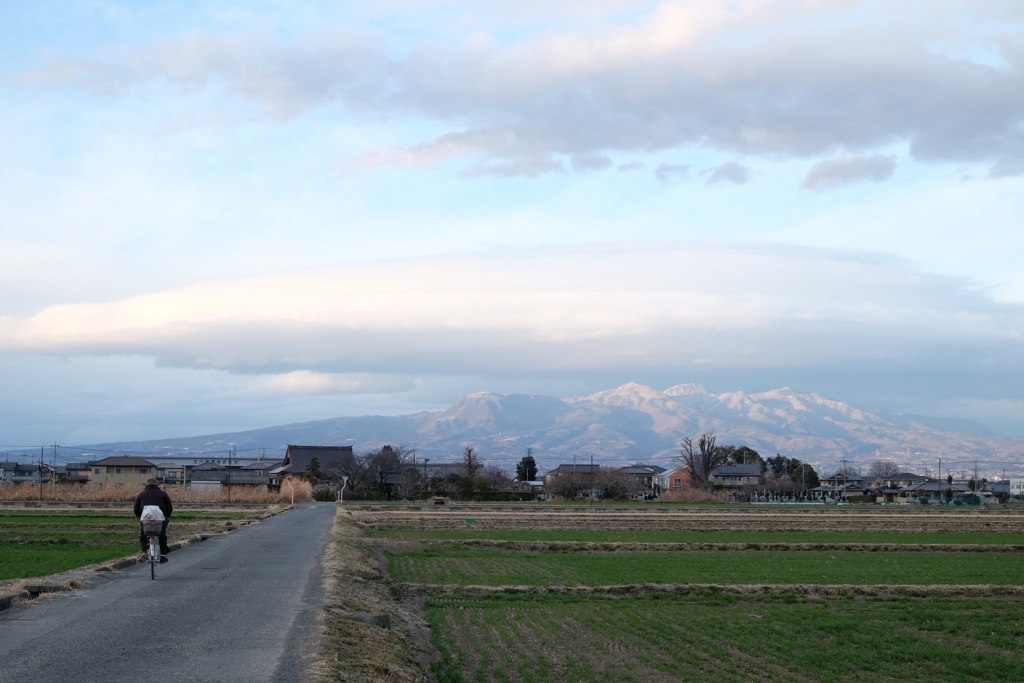前橋市南部から観る赤城山