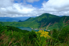 地蔵岳山頂にて