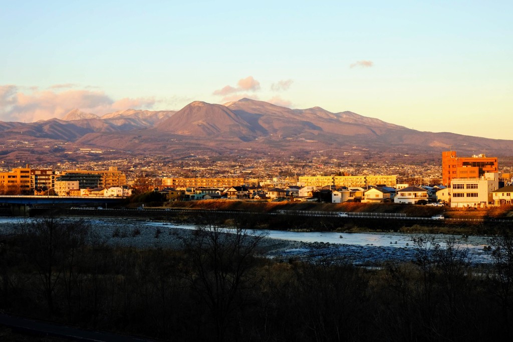夕刻の赤城山