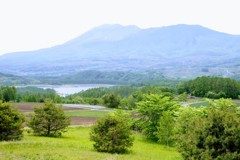 浅間山と田代湖