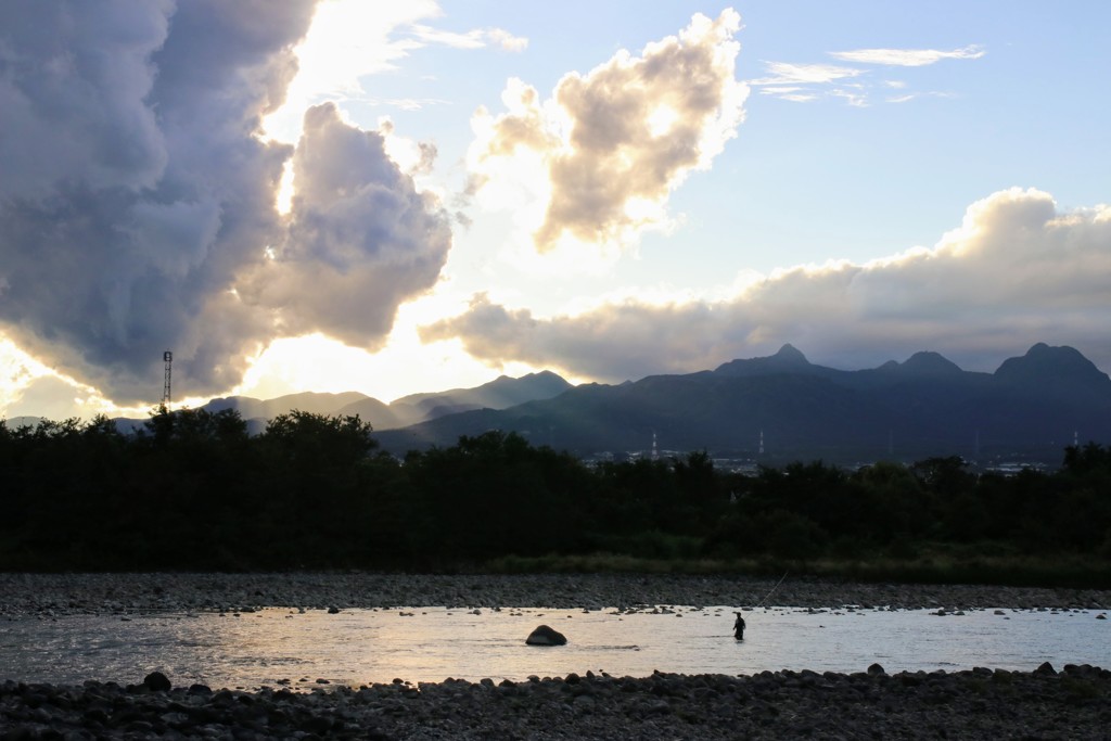利根川の夕刻