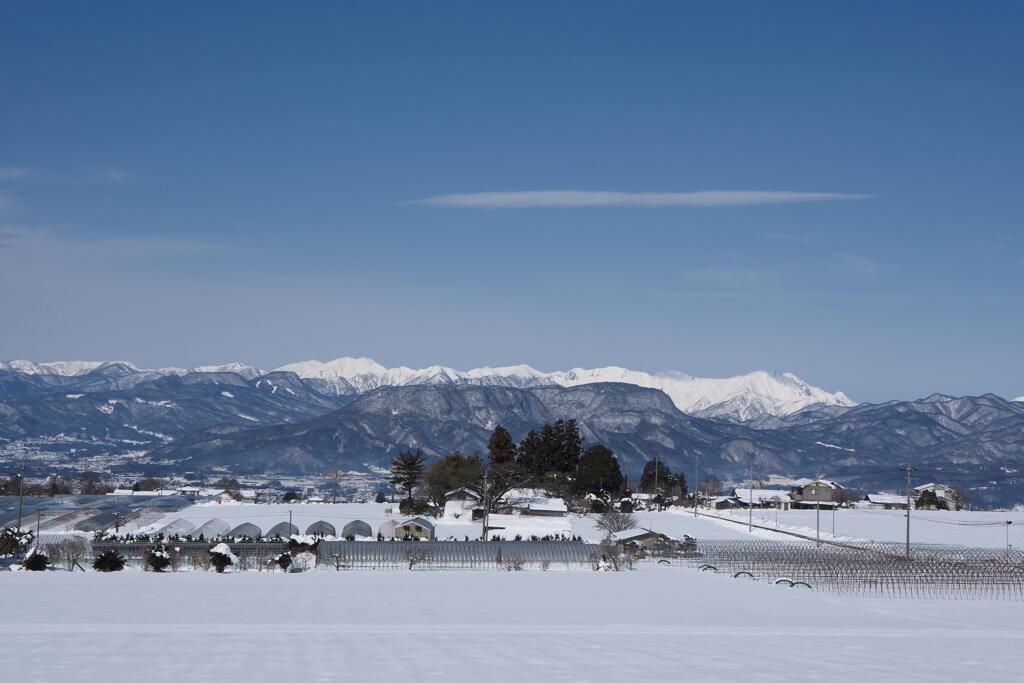 昭和村の雪景色②