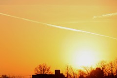 2月9日の夕焼け