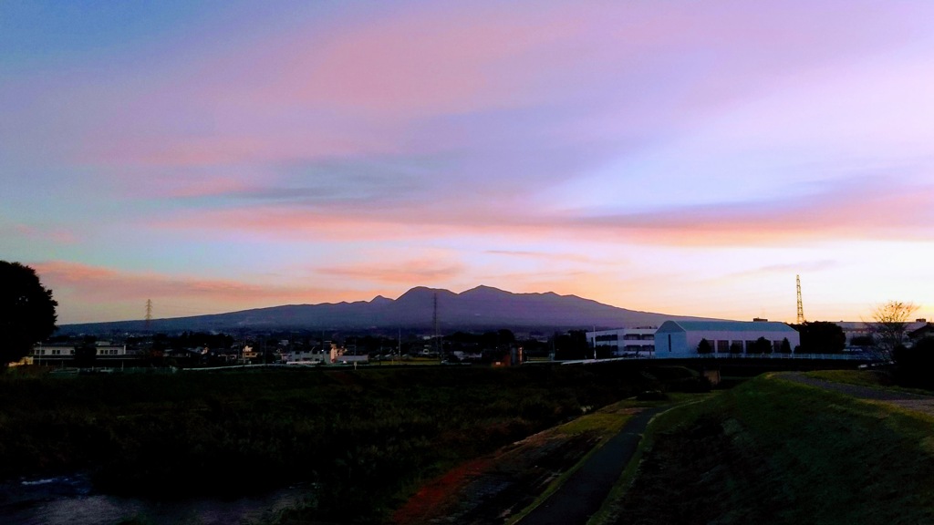 朝焼け（赤城山）