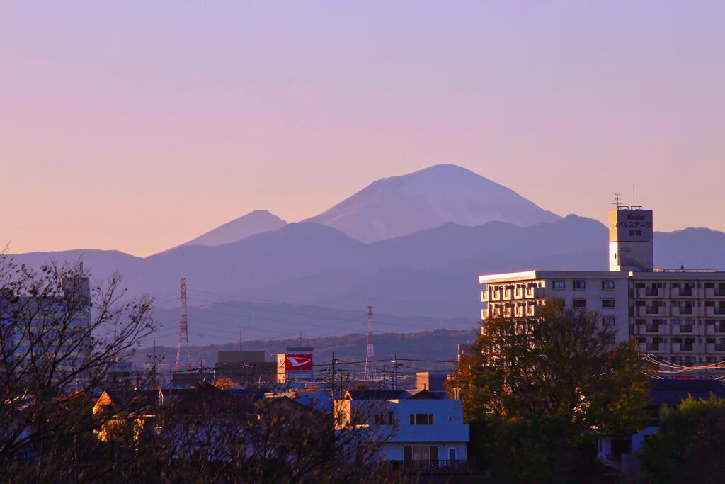 夕刻の浅間山