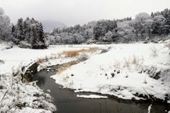 雪が止んで