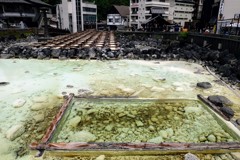 草津温泉　湯畑