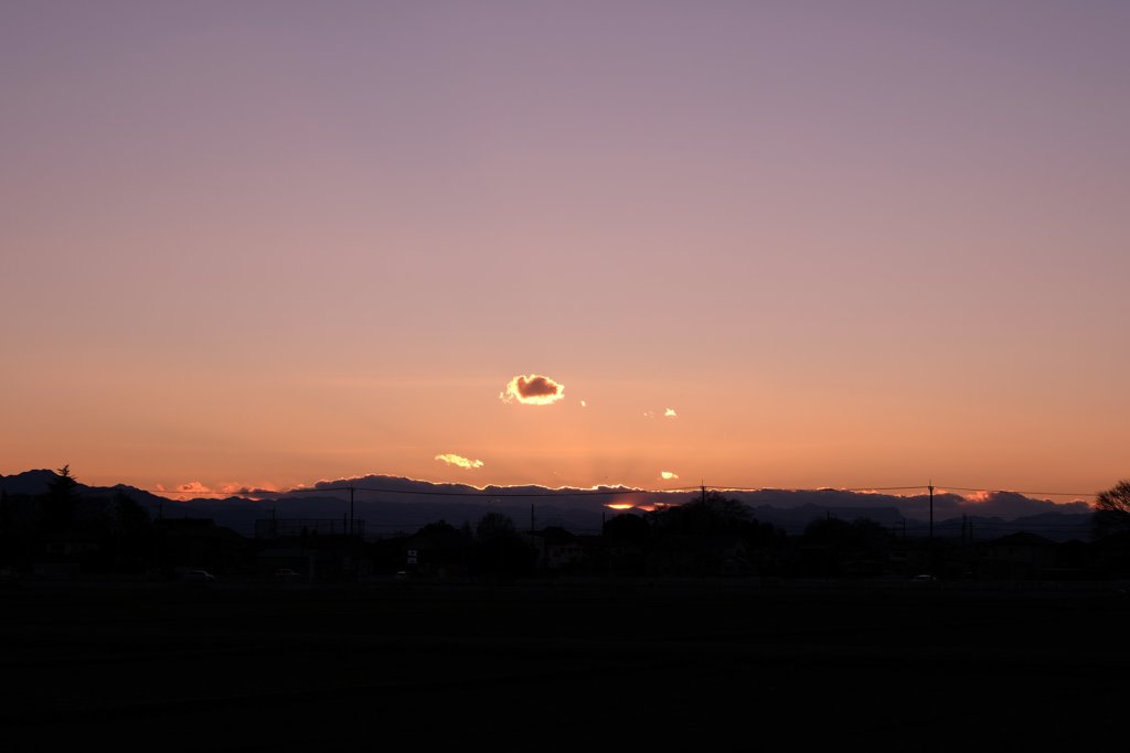 1/11夕焼け