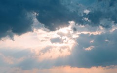 4月28日の夕陽