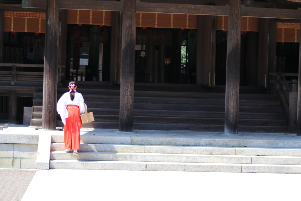 宮崎神宮にて