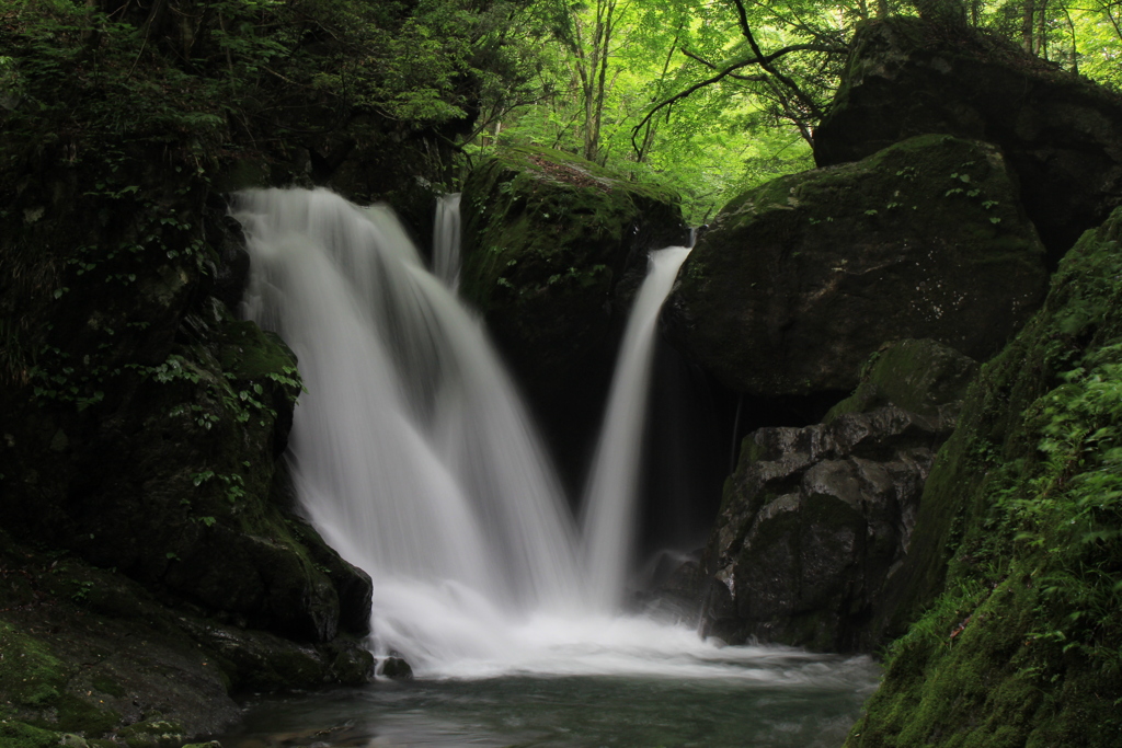 初夏の明神滝