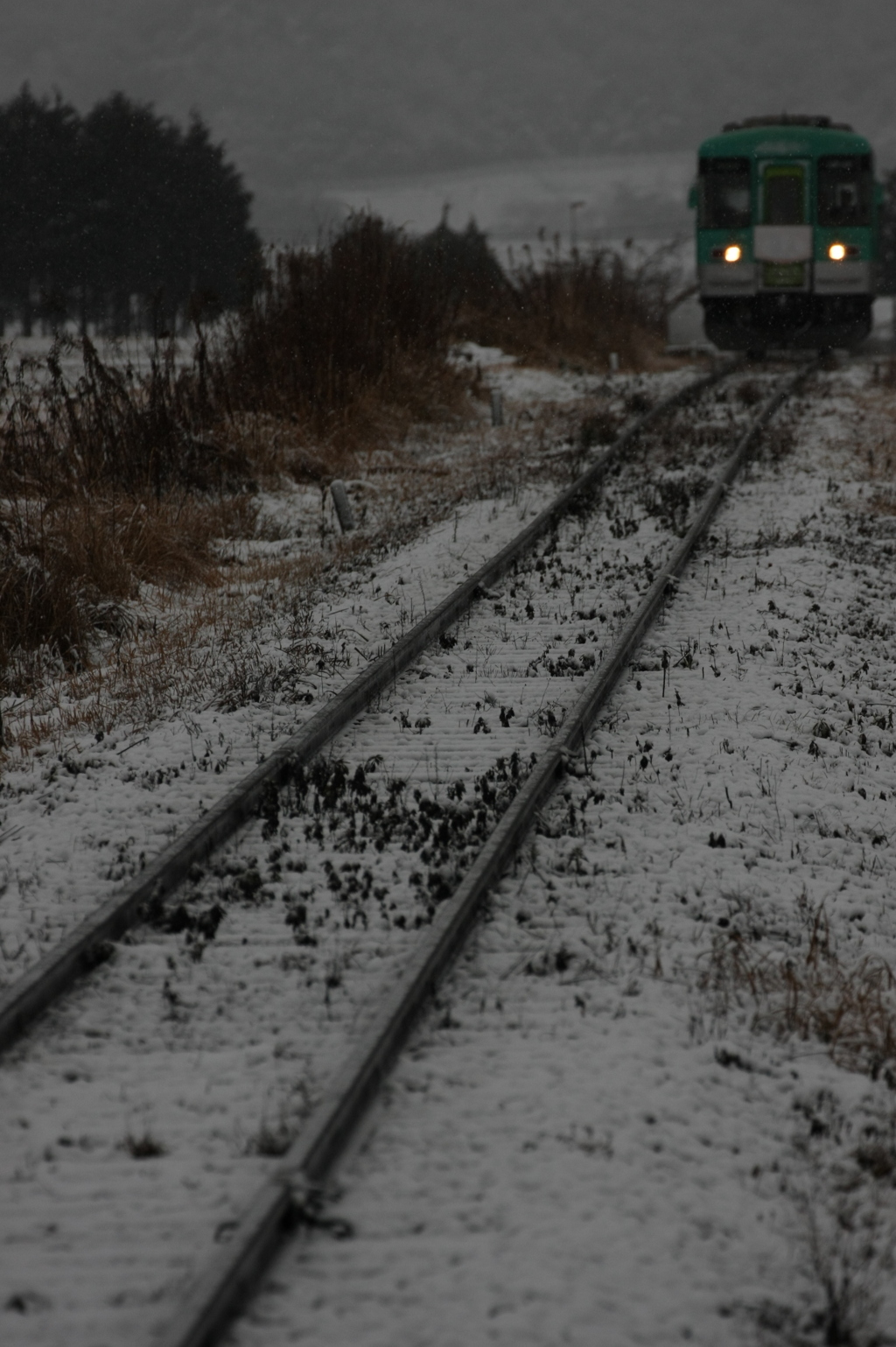 雪の北条鉄道