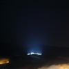 星空と光る竹田城