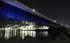 大橋と工場夜景