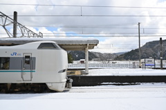 城崎温泉駅にこうのとり停車