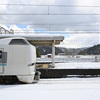 城崎温泉駅にこうのとり停車