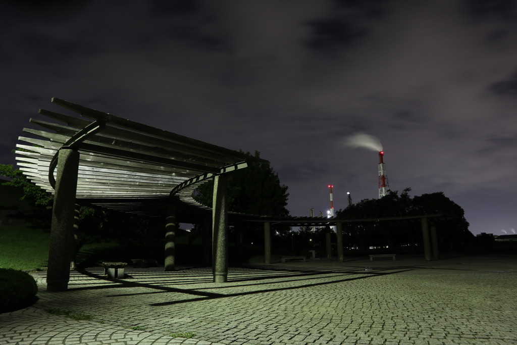 無人の休憩場所