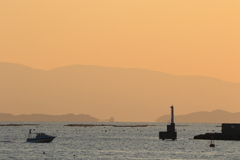 穏やかな夕時