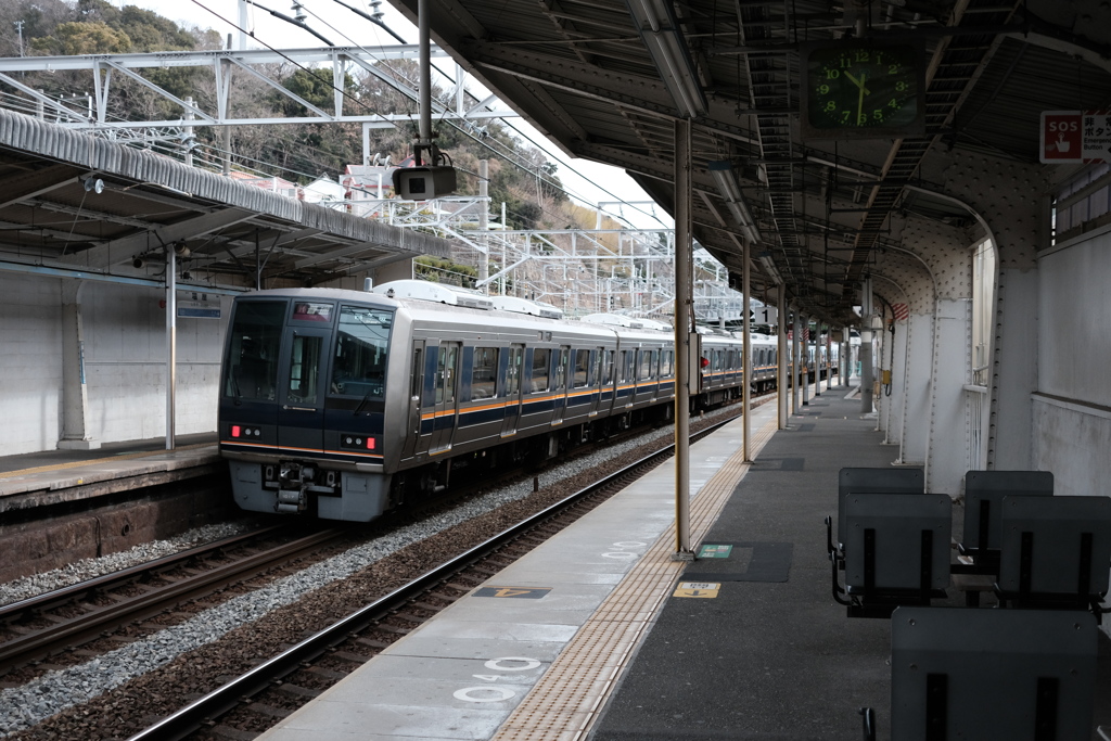 塩屋駅のホームより