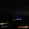 夜の竹田城を眺めて