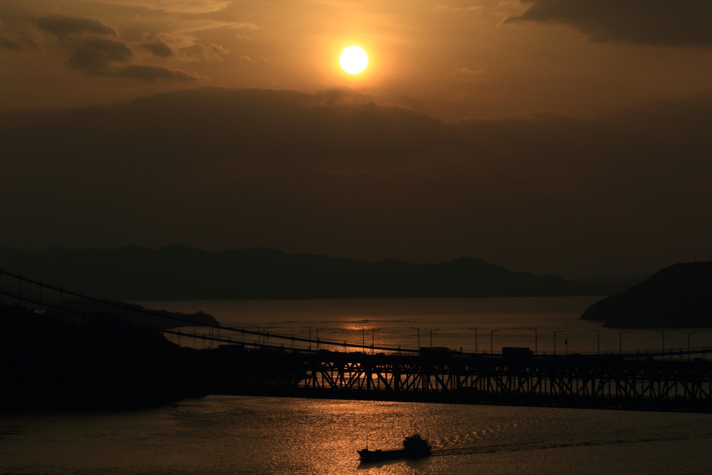 瀬戸内の夕景