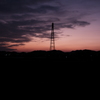 夕暮れ鉄塔