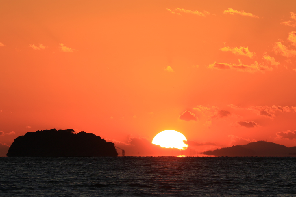 沈む夕日