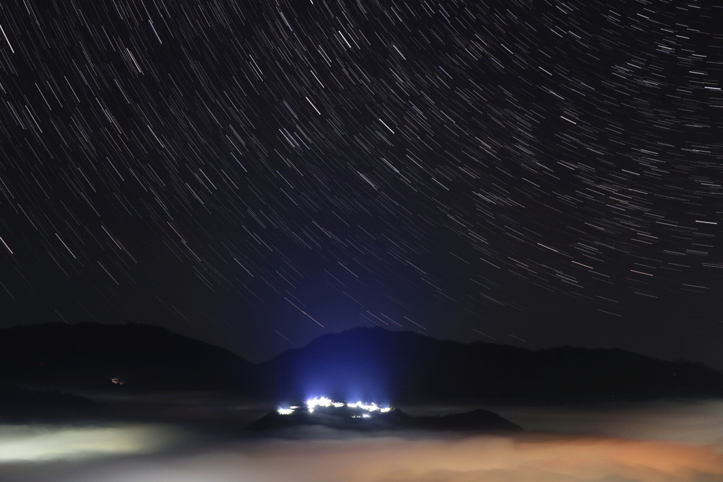星降る竹田城