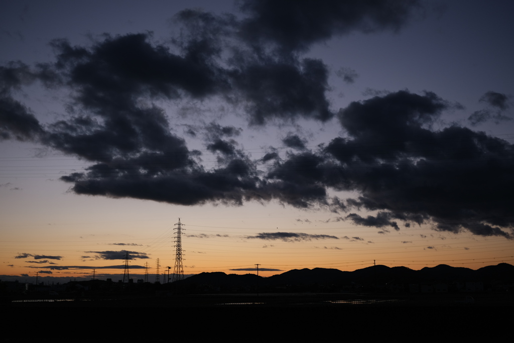 夕暮れの散歩