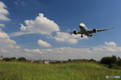 青空千里川～B787-8到着~