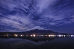 富士五湖夜景  (山中湖)